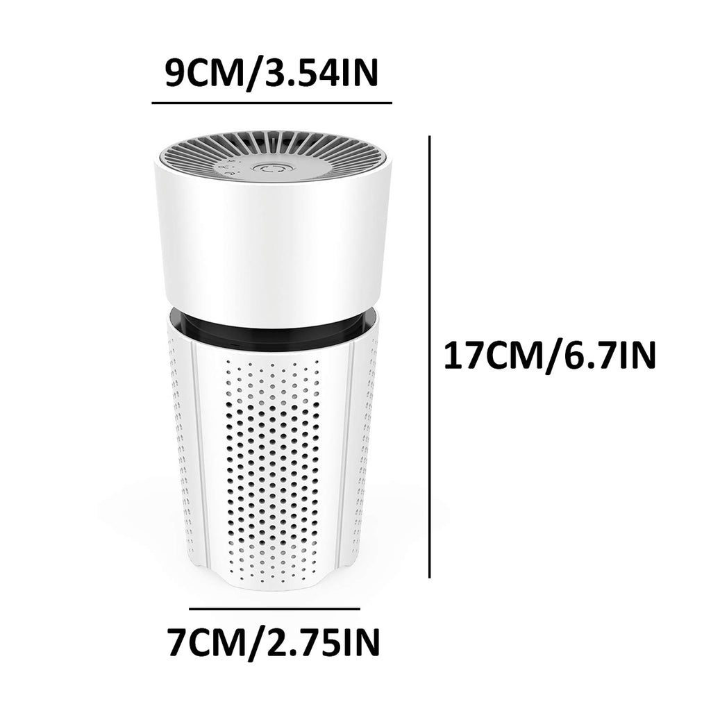 Parsmic Air Purifier, HEPA Air Filter, Desktop Air Cleaner (M6)