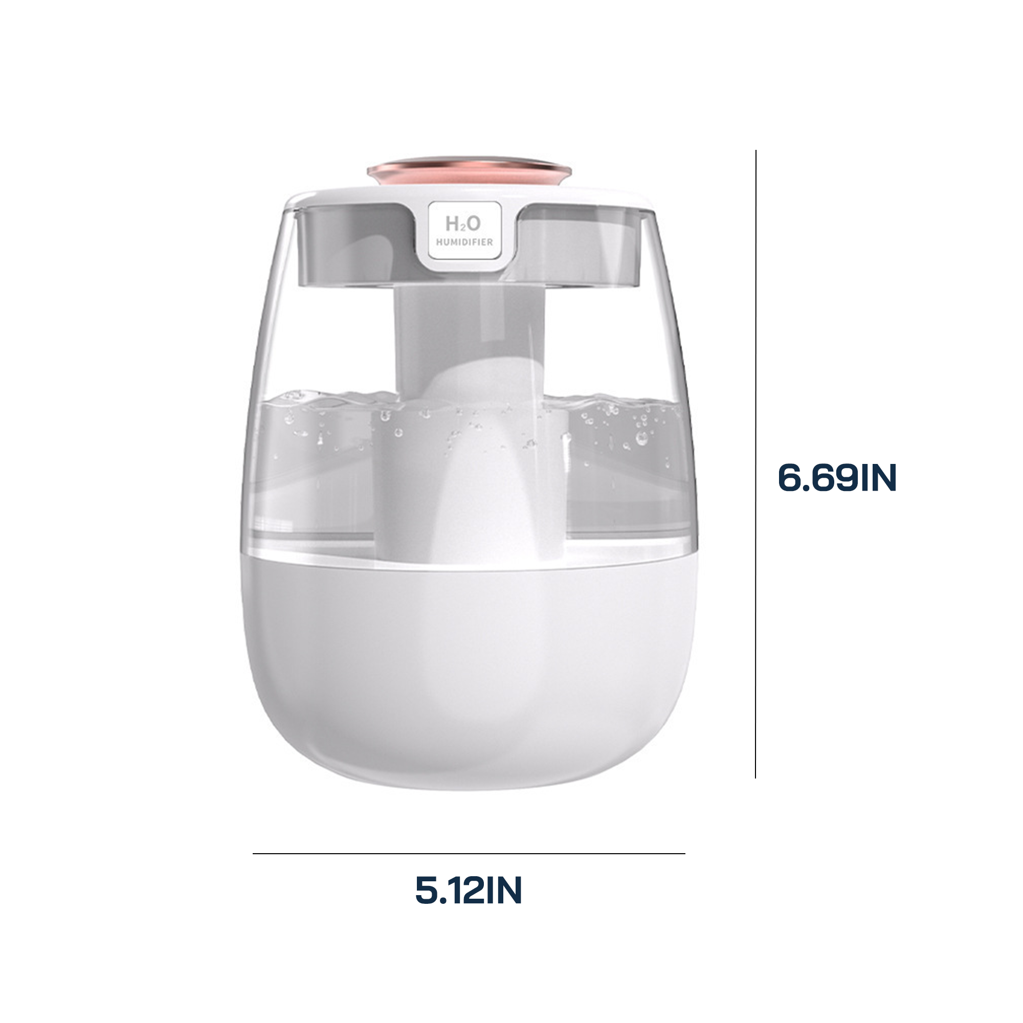 Parsmic Humidifier, Cool Mist Humidifier H1, White